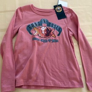 Guns N’ Roses nwt Graphic Long Sleeve Tee in Rose
